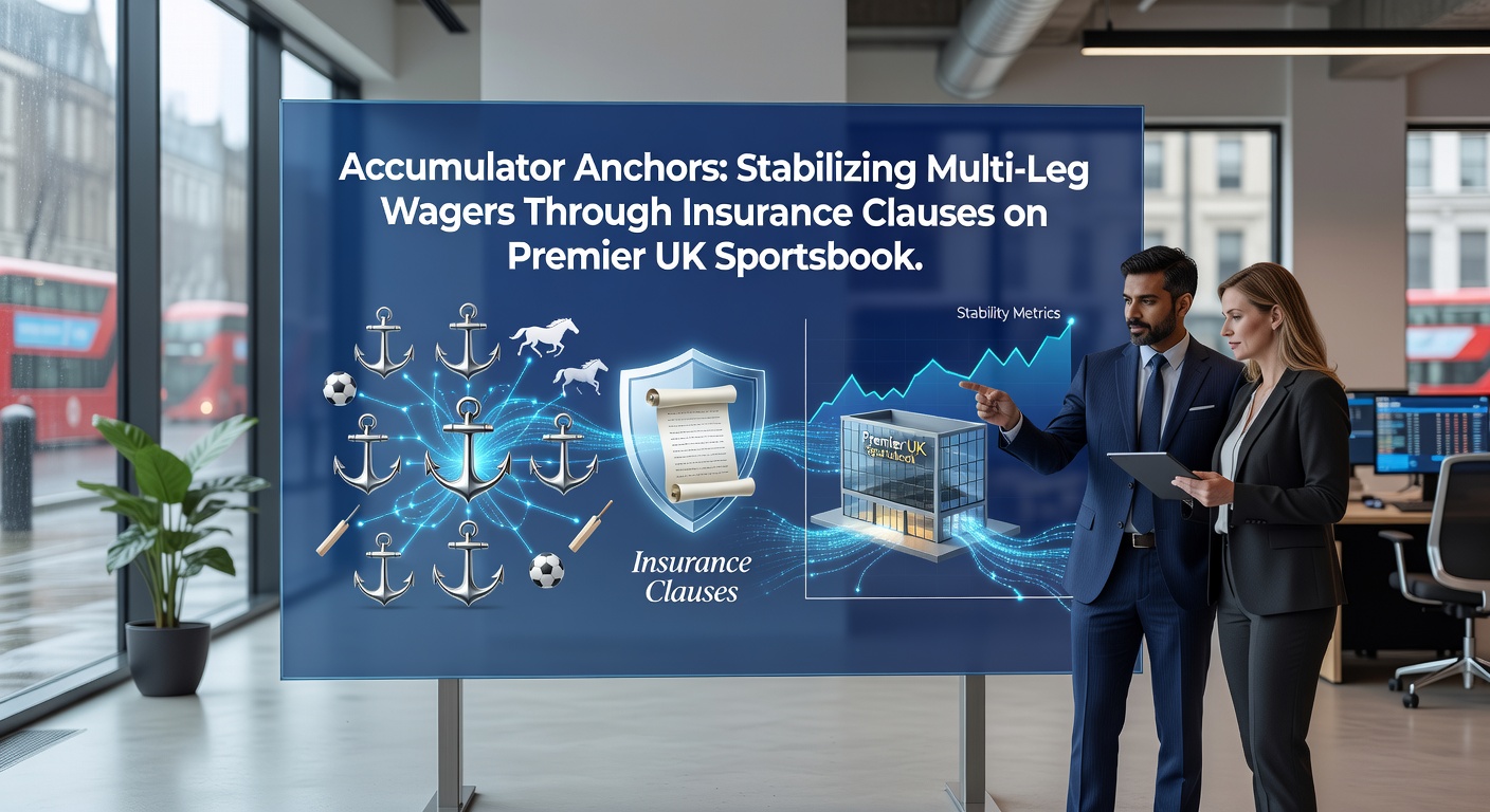 Screenshot of a UK sportsbook promo page detailing accumulator insurance terms, highlighting refund conditions for multi-leg bets