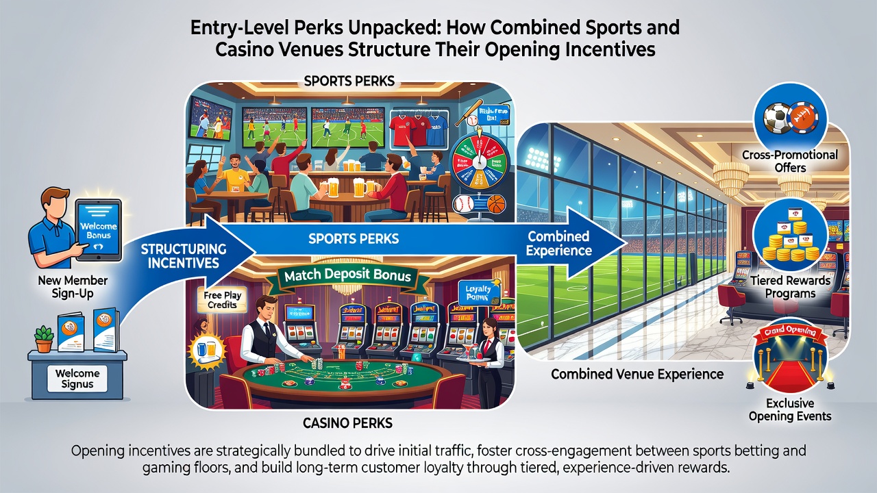 Detailed breakdown of combined venue bonus mechanics and player progression pathways
