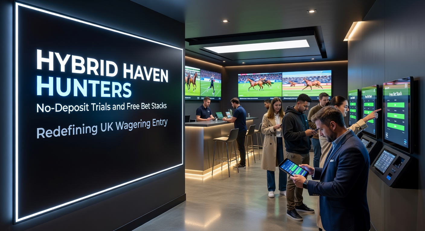 Close-up of mobile app interface displaying layered free bet credits next to active no-deposit slot spins on a hybrid UK betting site