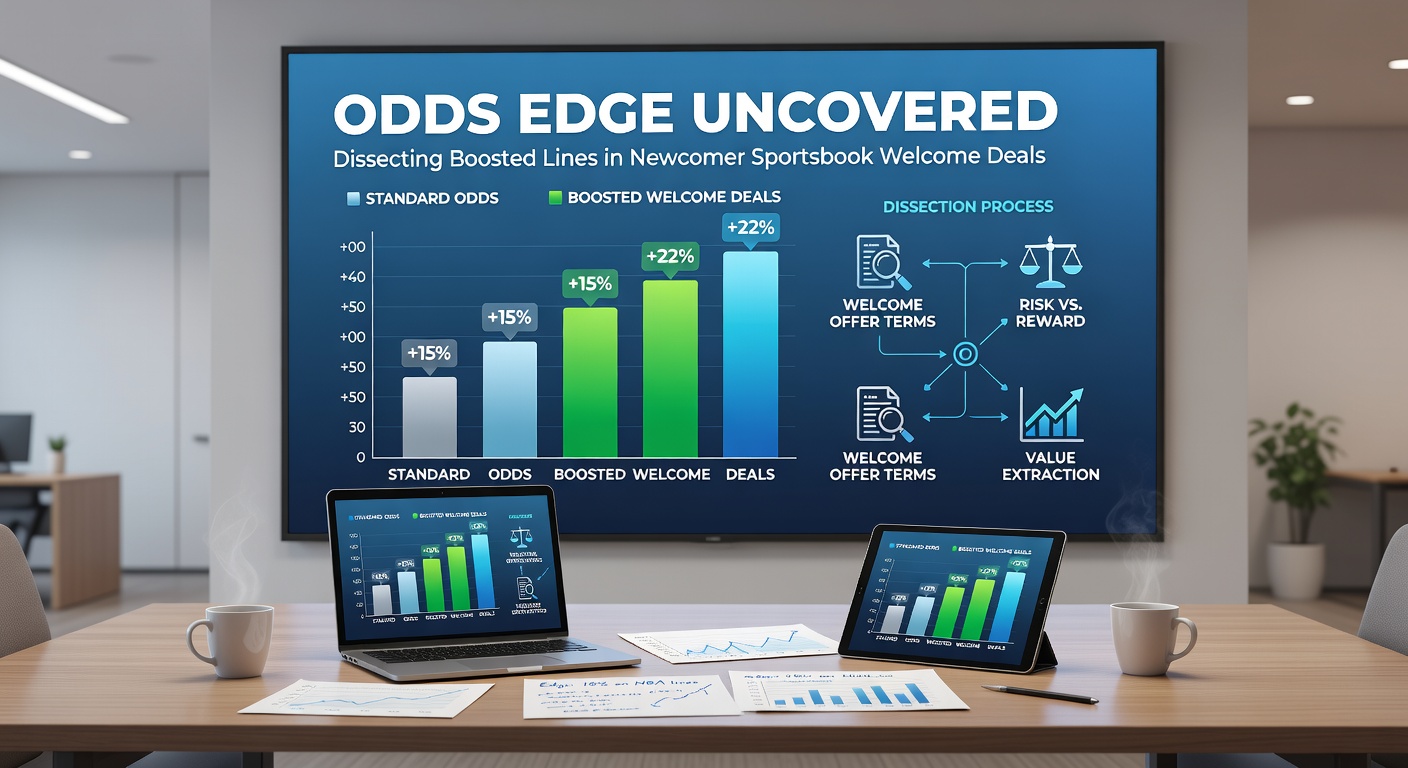 Screenshot of a mobile sportsbook welcome offer page displaying boosted odds for an upcoming soccer match, with promo terms highlighted