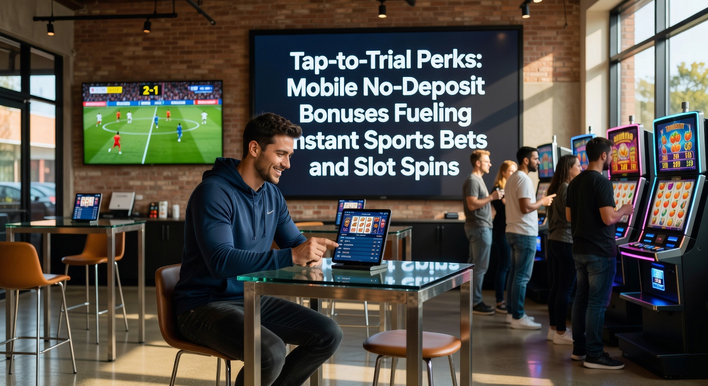 Close-up of fingers tapping a mobile betting app to claim no-deposit bonus for sports and slots