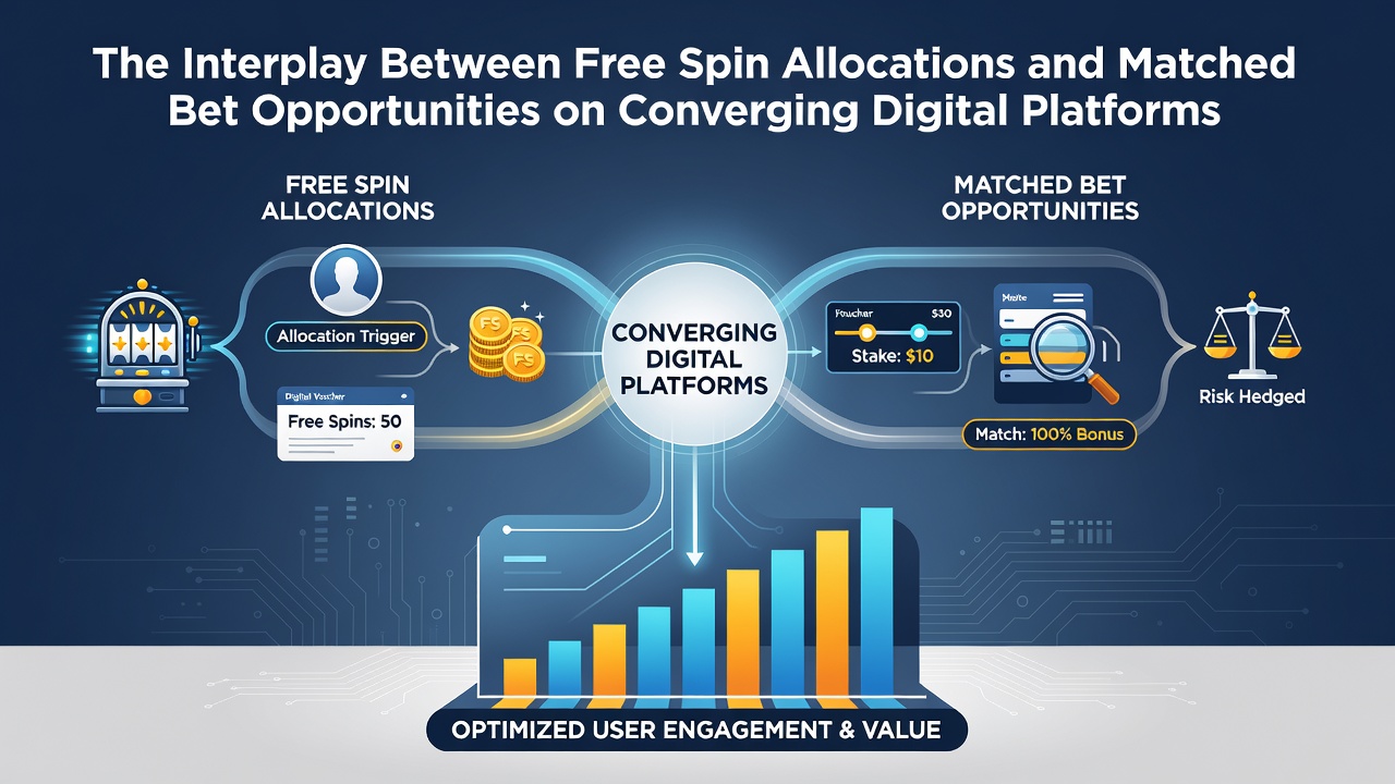 Analytics dashboard illustrating the relationship between free spin usage and matched bet activation rates