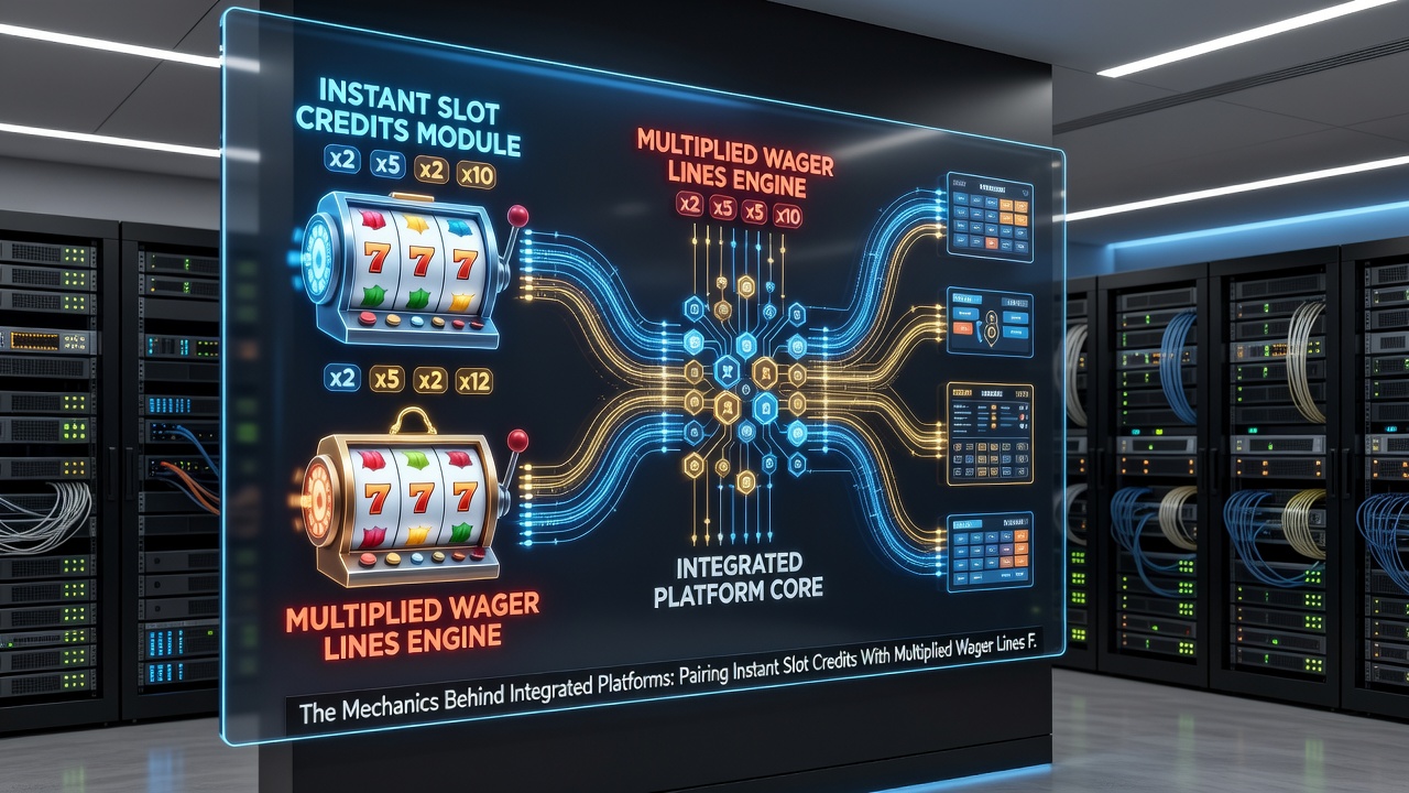 Flowchart of credit allocation and multiplier application in gaming platforms