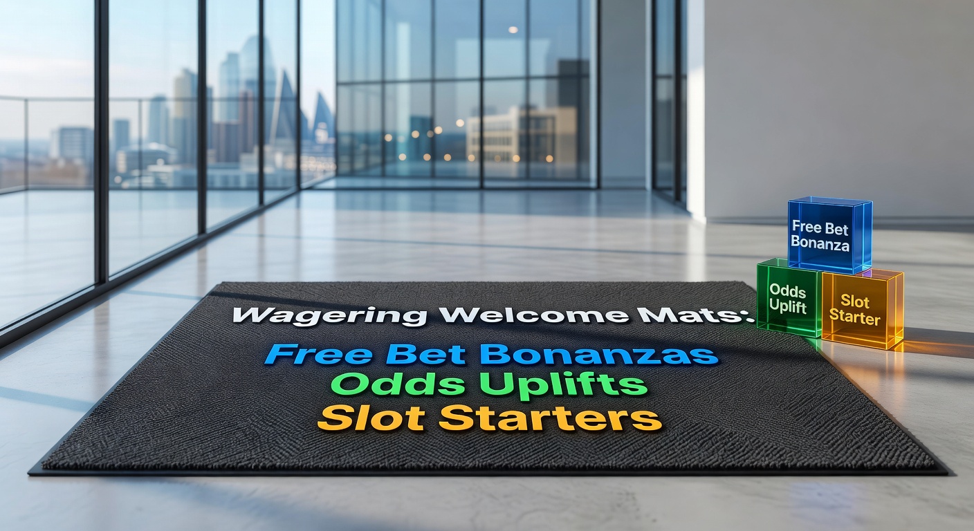 Vibrant display of a mobile betting app showcasing free bet offers and boosted odds on a new UK platform, with colorful promotions highlighting slot starters