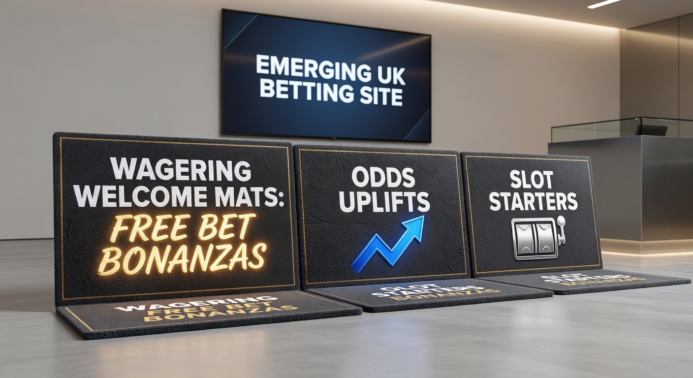 Screenshot of slot machine reels spinning with free starter credits on an emerging UK betting site's casino section, overlaid with odds boost icons