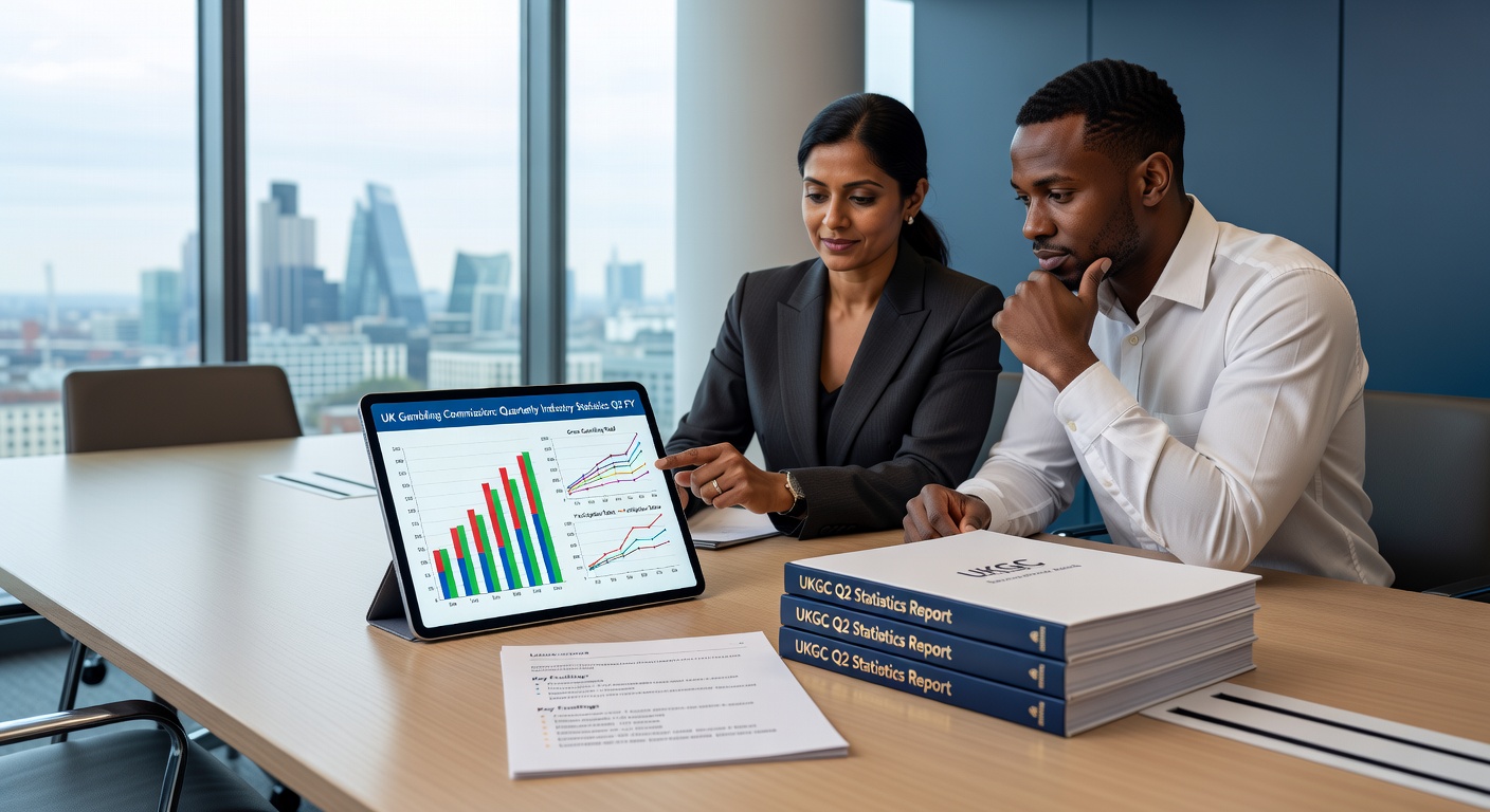 Close-up chart detailing non-remote versus remote GGY splits in UK gambling for July-September 2025, with emphasis on betting shop contributions